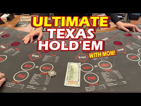 Видео: Я ИГРАЮ В ULTIMATE TEXAS HOLDEM! (С мамой!!)