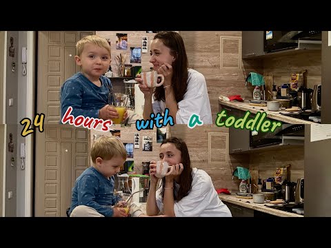 Видео: один день из жизни молодой мамы | 24 hours with a toddler