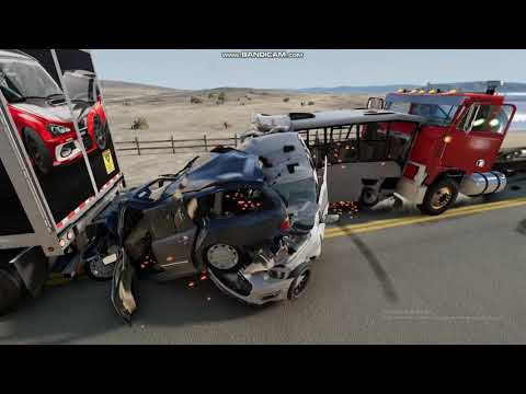Видео: Фура едет на трафик!!! [beamNGdrive]