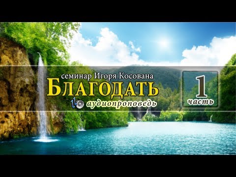 Видео: Семинар "БЛАГОДАТЬ"  - проповедует Игорь Косован (часть 1)