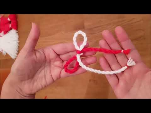 Видео: Mартенички усукани 1 | Баба Марта | Мартеници | Martenichki | мартенички | Bracelet | Март