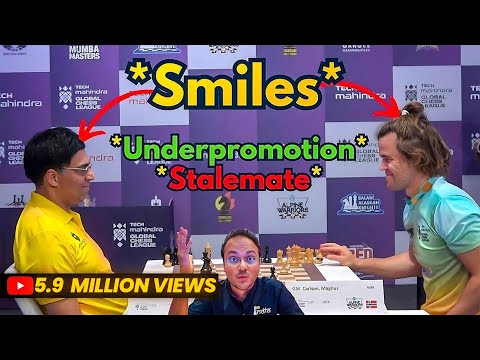 Видео: Величайший шахматный эндшпиль всех времён | Виши Ананд против Магнуса Карлсена | Global Chess Lea...