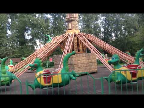 Видео: Аттракционы  в парке Гагарина.г. Новокузнецк