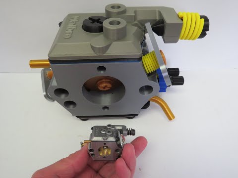 Видео: Как работает двухтактный карбюратор, топливный насос и дозирование