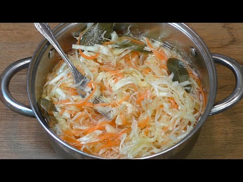 Видео: Маринованная КАПУСТА просто восторг! Хрустящая, сочная и очень вкусная. Быстрый простой рецепт!