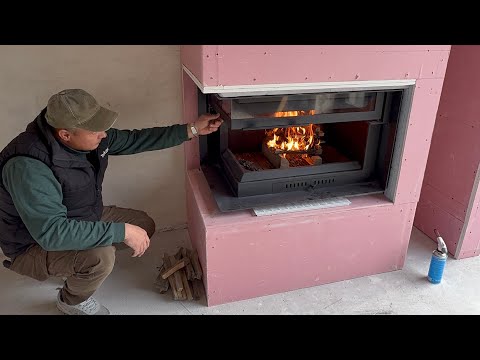 Видео: Дровяной камин в частном доме! Ремонт домов в Севастополе Ялте Симферополе. Геннадий Кравчук.