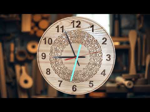 Видео: Часы из ясеня.