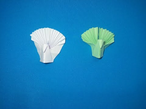 Видео: Оригами павлин. Origami peacock
