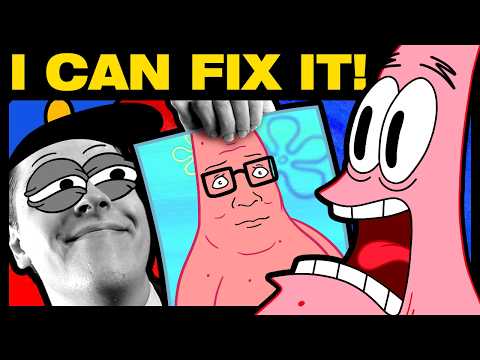 Видео: Nickelodeon опубликовал ещё больше УЖАСНЫХ артов с Губкой Бобом (так что я их исправил)