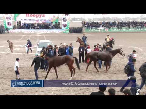 Видео: Нооруз-2017: Соревнования по  конным скачкам