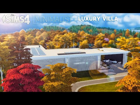 Видео: Вилла в стиле МИНИМАЛИЗМ (No CC) the Sims 4 | Симс 4 Строительство