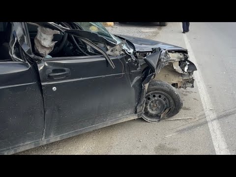 Видео: влетел в прицеп приора в утиль 