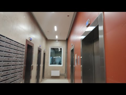 Видео: (5 лифтов на 24 этажа) Лифты OTIS Gen2 2019 г. @ Ул. Автозаводская, 23Б к. 2