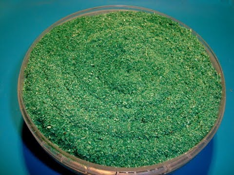 Видео: Как сделать декоративный мох из древесных опилок. //  How to make moss from sawdust.