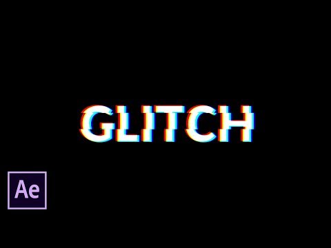 Видео: Эффект глитч для логотипа в After Effects.