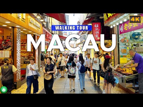 Видео: МАКАО🇲🇴 - Исследуйте исторический центр Макао, пешеходная экскурсия 4K