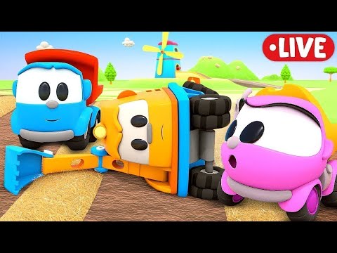 Видео: 🔴 LIVE 🚜 Вантажівочка Льова та його пригоди на фермі: Збираємо сіно! 🌾