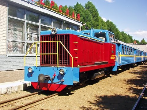 Видео: Ярославская ДЖД / Yaroslavl children railway / Kindereisenbahn Jaroslawl [2007]