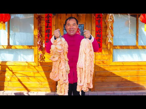 Видео: КОПЧЕНАЯ КИШКА СВИНИНЫ, Самый Уникальный Вкус! Мариновано в Большой Кастрюле