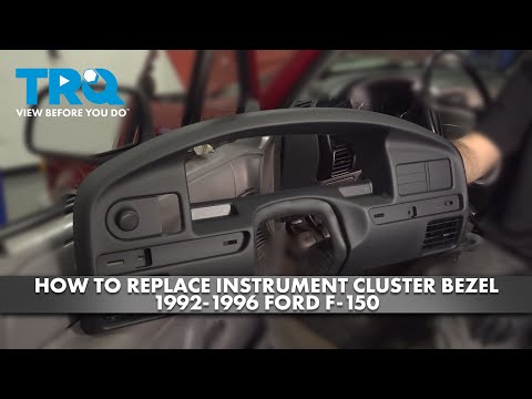 Видео: Как заменить рамку приборной панели на Ford F-150 1992–1996 годов