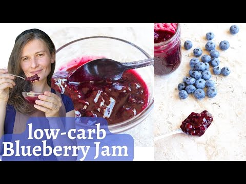 Видео: Как приготовить низкоуглеводное черничное варенье | Без сахара | Консервированное