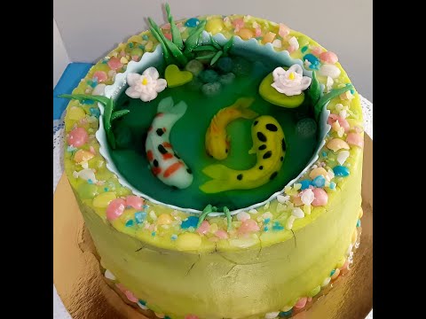 Видео: ТОРТ С ЖЕЛЕ ИЗ СЕРИИ "ОСТРОВ" . ТРЕНД 2020. СТАРЫЙ ПРУД С РЫБКАМИ / CAKE WITH JELLY.