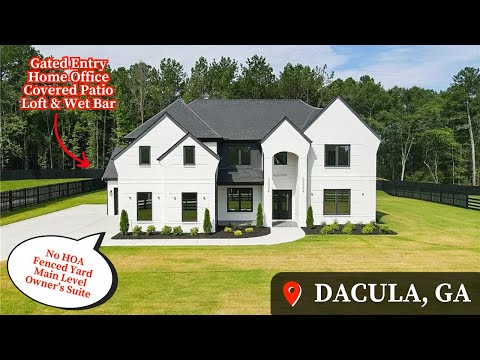 Видео: Жизнь в Дакуле, Джорджия | Роскошный новый дом | Экскурсия по дому | Закрытый | Новые дома в Атланте