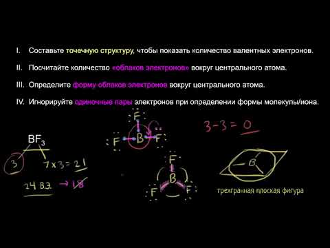 Видео: Теория отталкивания электронных пар валентной оболочки (видео 10) | Химические связи