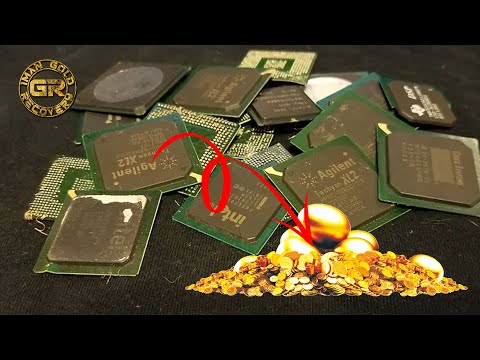 Видео: Извлечение золота из чипов BGA ic (мокрый метод оболивания). 100 таблеток (ЧАСТЬ 3)