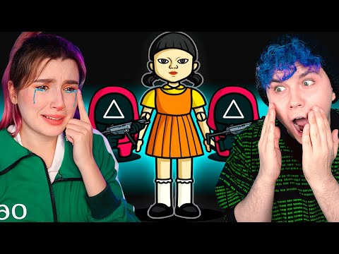 Видео: СУМАСШЕДШАЯ ИГРА в КАЛЬМАРА в AMONG US 🦑☁️