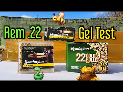 Видео: Тест и обзор баллистического геля Remington Yellow Jacket, Viper и Golden Bullet