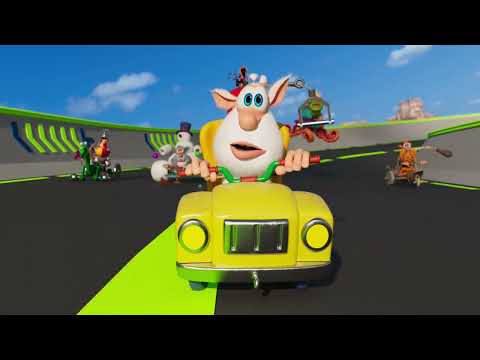 Видео: Буба 🏎️ Большая гонка 🏁 Серия 100 - Весёлые мультики для детей - БУБА МультТВ