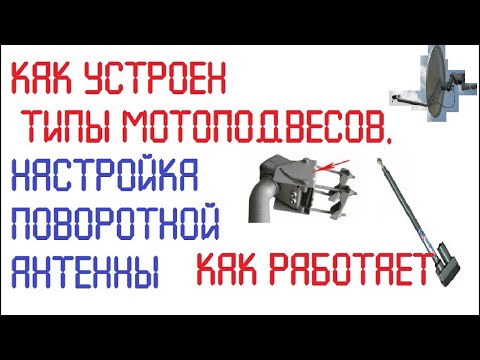 Видео: КАК РАБОТАЕТ, КАКИЕ ТИПЫ МОТОПОДВЕСОВ  НАСТРОЙКА ПОВОРОТНОЙ АНТЕННЫ
