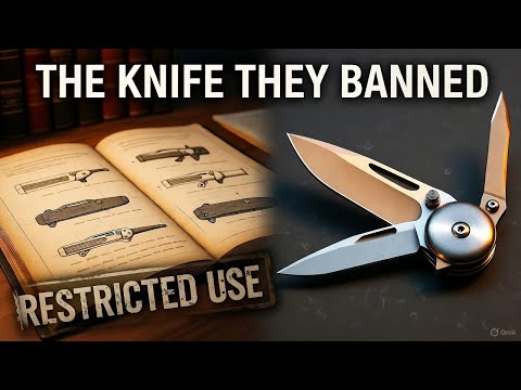Видео: Скрытый карманный нож, которым гражданским лицам было запрещено владеть