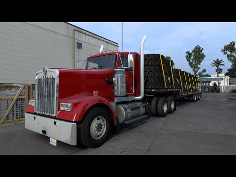 Видео: American Truck Simulator — Logitech G29 + Shifter | Велика гума 14Т | Сан-Діеґо (CA) - Лас-Веґас (NV