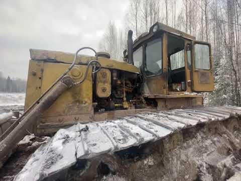 Видео: Т -170 бульдозер,запуск Двигателя при минус 20