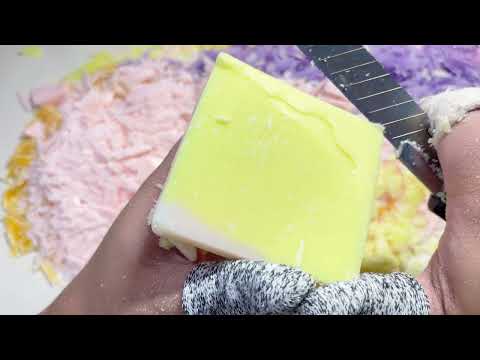 Видео: ASMR Soap cutting | Soap Carving|Резка мыла | ASMR