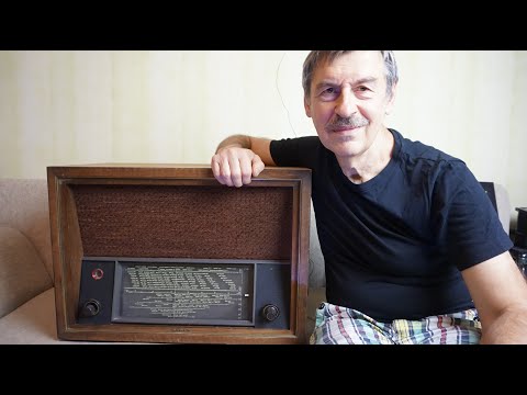 Видео: Telefunken Super 166 WK. Рабочая коротковолновая лошадка