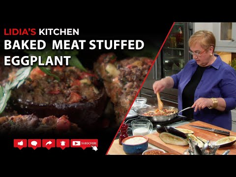 Видео: Баклажаны, фаршированные запеченным мясом