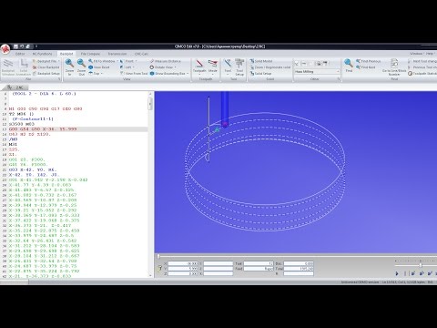 Видео: Спираль по G1 и дуги через адрес I J и R в SolidCAM !