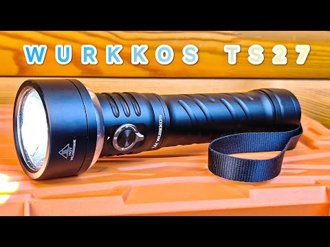 Видео: WURKKOS TS27 Ручной аккумуляторный многофункциональный дальнобойный фонарь  с RGB режимами