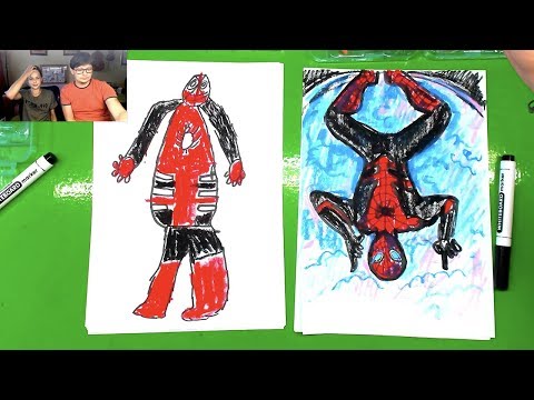 Видео: Новый ЧЕЛОВЕК ПАУК мы рисуем с Димой
