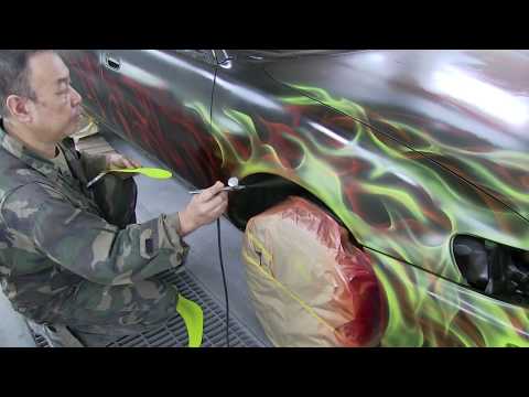 Видео: Как рисовать как пламя / огонь пламя с конфетной краской