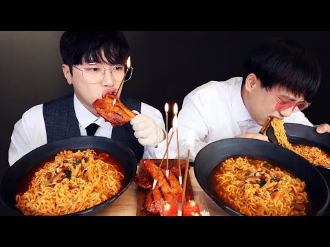 Видео: Новогодняя вечеринка для богатых! мукбанг(mukbang)
