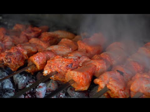 Видео: Шашлык из курицы! Секреты Узбекского маринада!Самарканд ! Узбекистан!