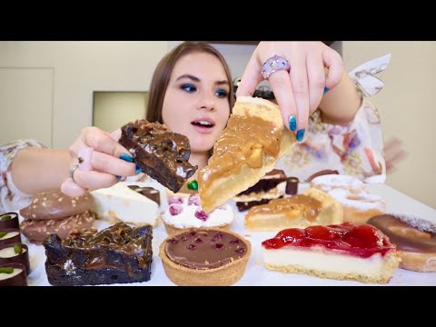 Видео: МУКБАНГ • объедаемся пирожными СЛАДОСТИ 🧁 чизкейк eating cakes Mukbang Brownie Cheesecake