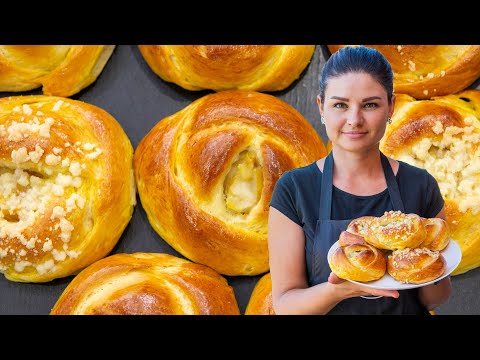 Видео: Мягкие БУЛОЧКИ С ГРУШЕЙ. Начинка удивляет всех! А вкус способен покорить каждого! | BUNS WITH PEARS