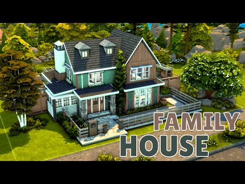 Видео: Большой семейный дом Симс 4🌳Large family home The Sims 4 | Строительство | NO CC