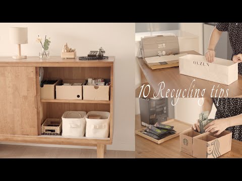 Видео: Советы по хранению и разумная организация с использованием переработанных материалов/ноль отходов