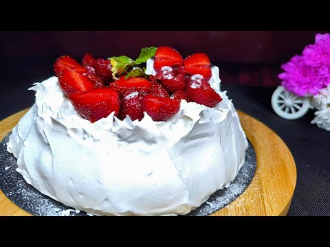 Видео: 🍓 Без муки! Самый нежный торт просто тает на языке! Клубничная павлова!